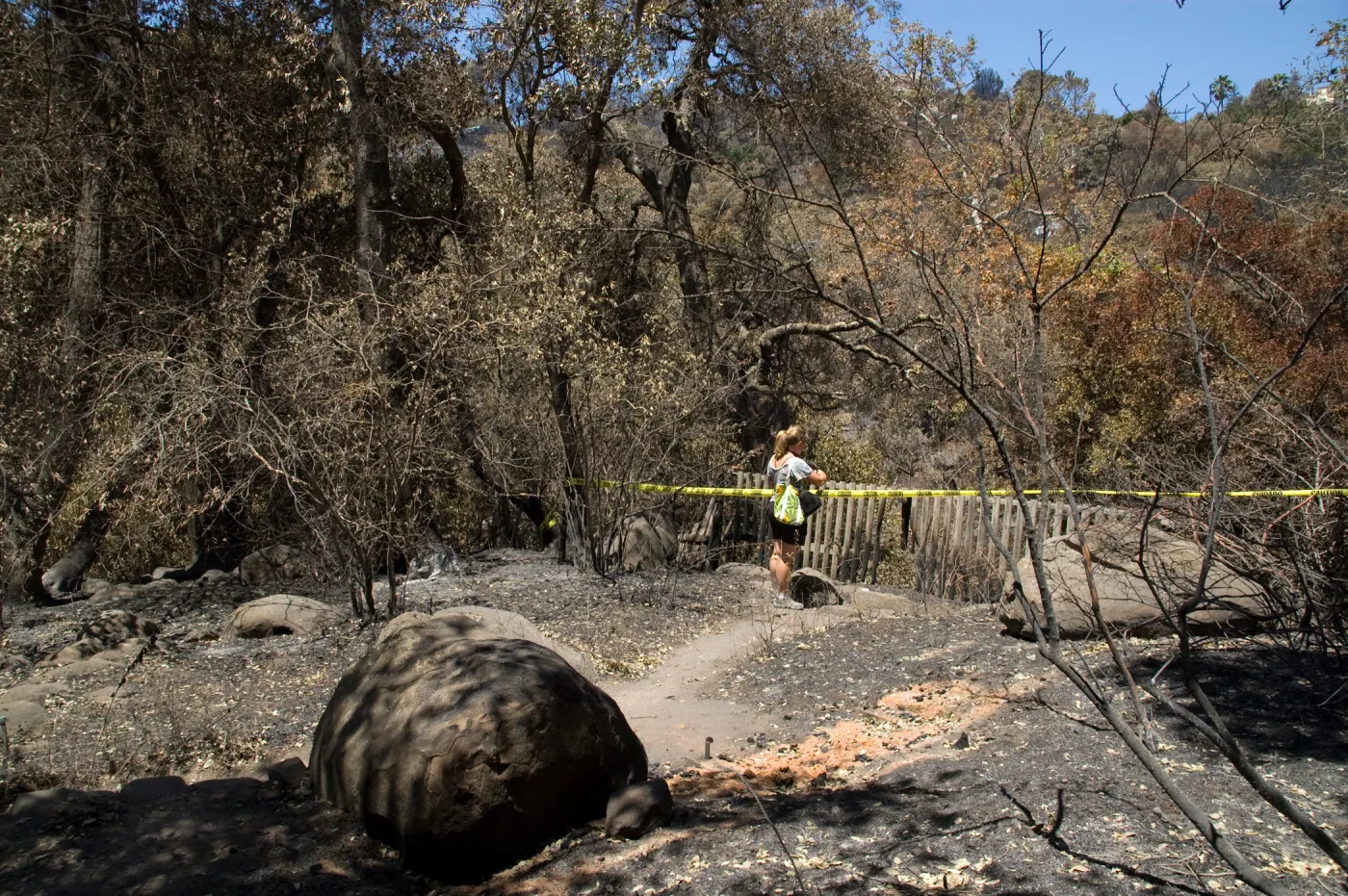 Mission Canyon Lookout at Picnic Area after the Jesusita Fire