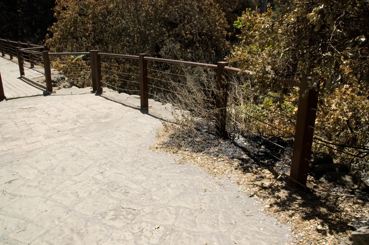 top of Mission Dam after the Jesusita Fire