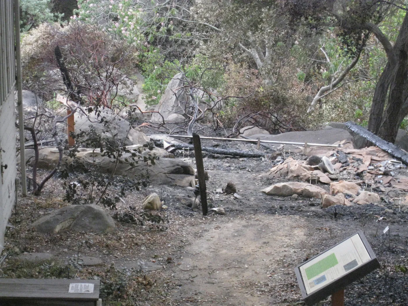 Home Demonstration Deck, after the Jesusita Fire