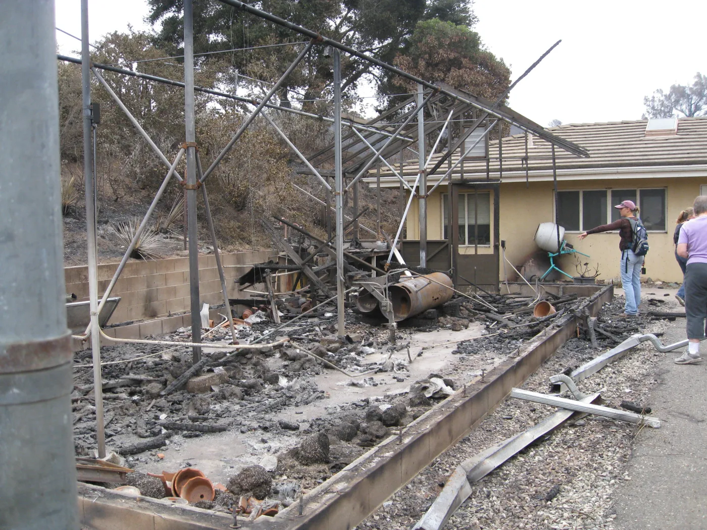 Horticulture Unit after the Jesusita Fire