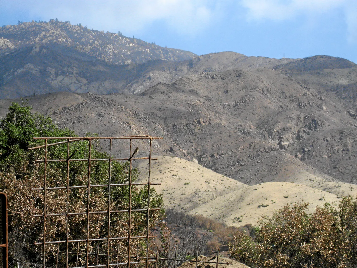 Cypress Section before tree clearing after Jesusita Fire