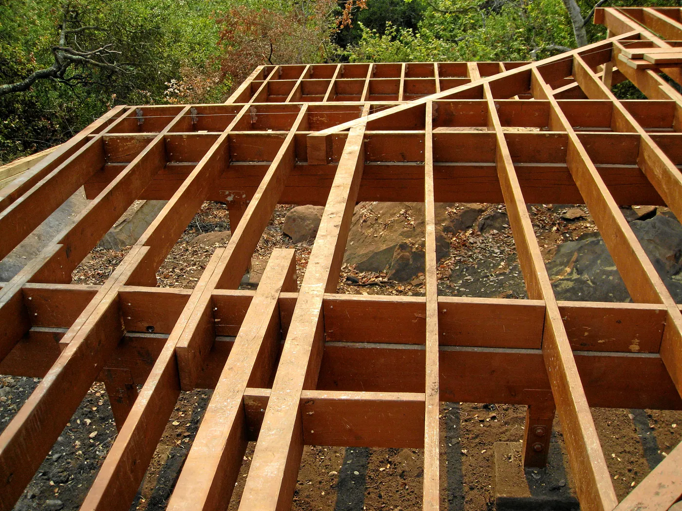 Reconstruction of Home Demonstration Garden deck after Jesusita Fire