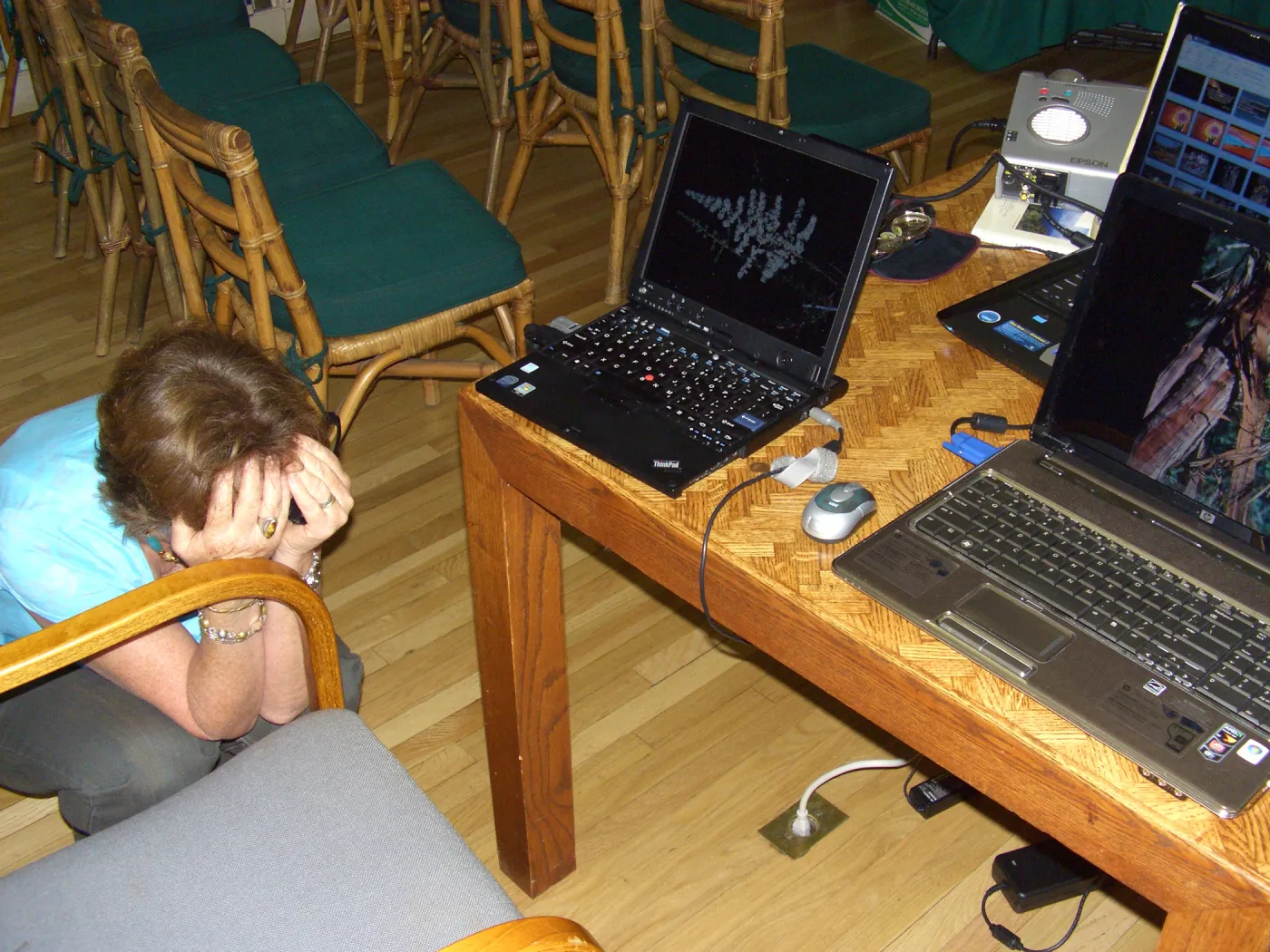 Preparing multimedia show for party celebrating Bob Haller's 80th year