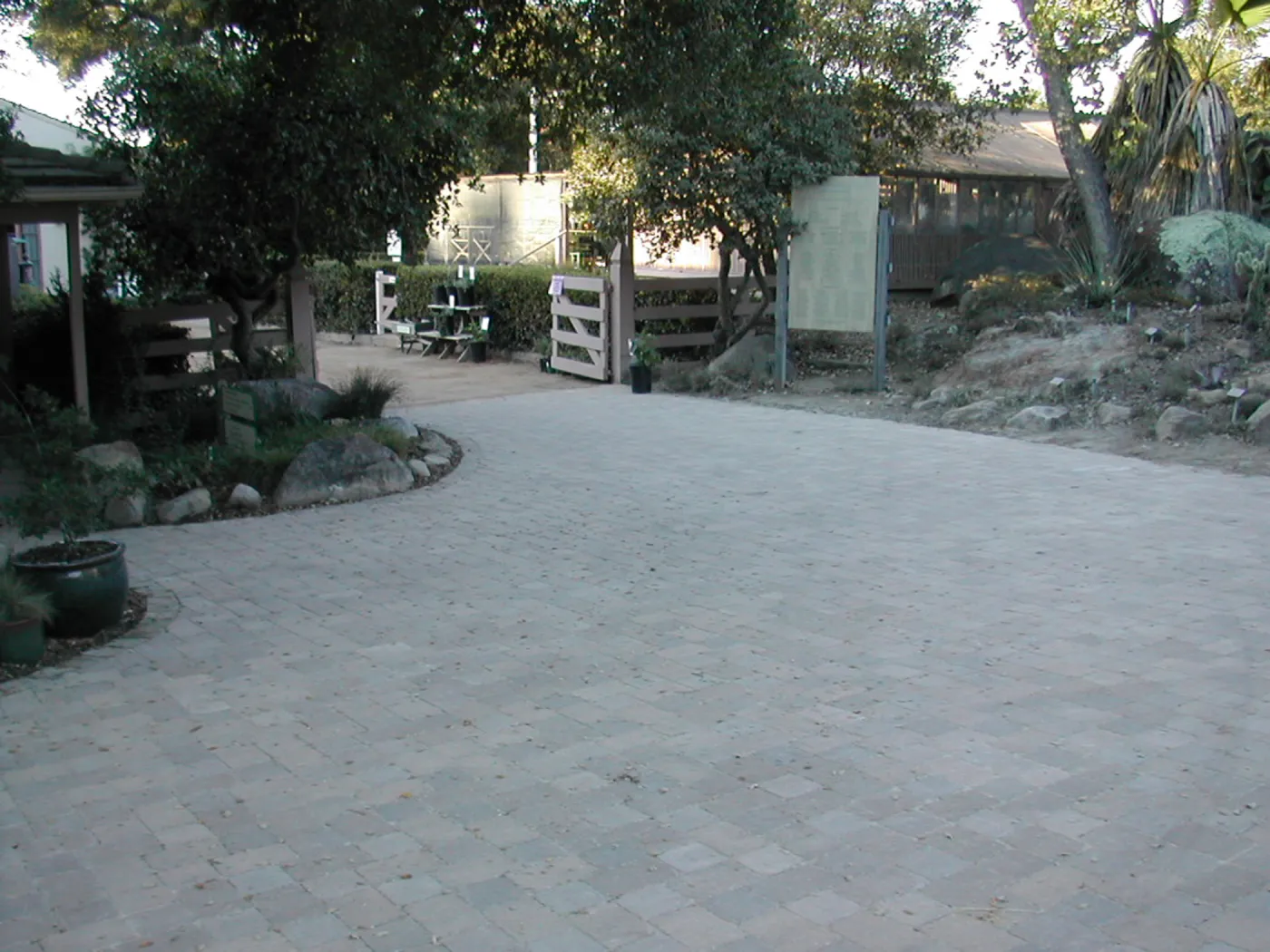 New paving at the Entrance