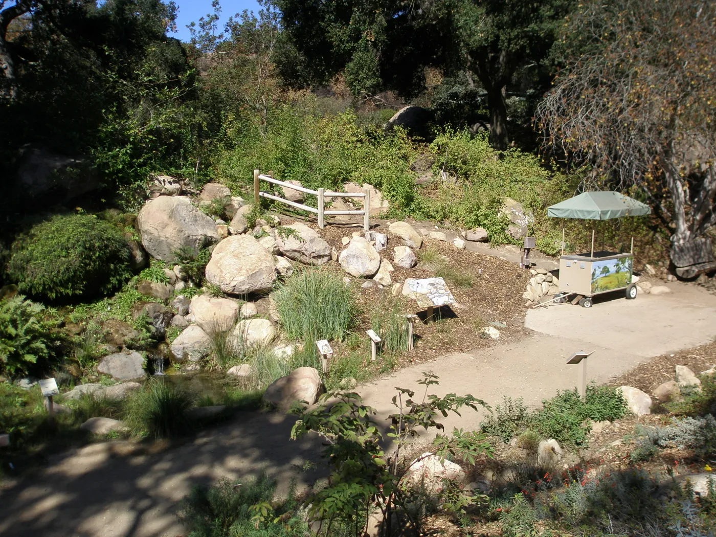 Discovery cart in the Discovery Garden