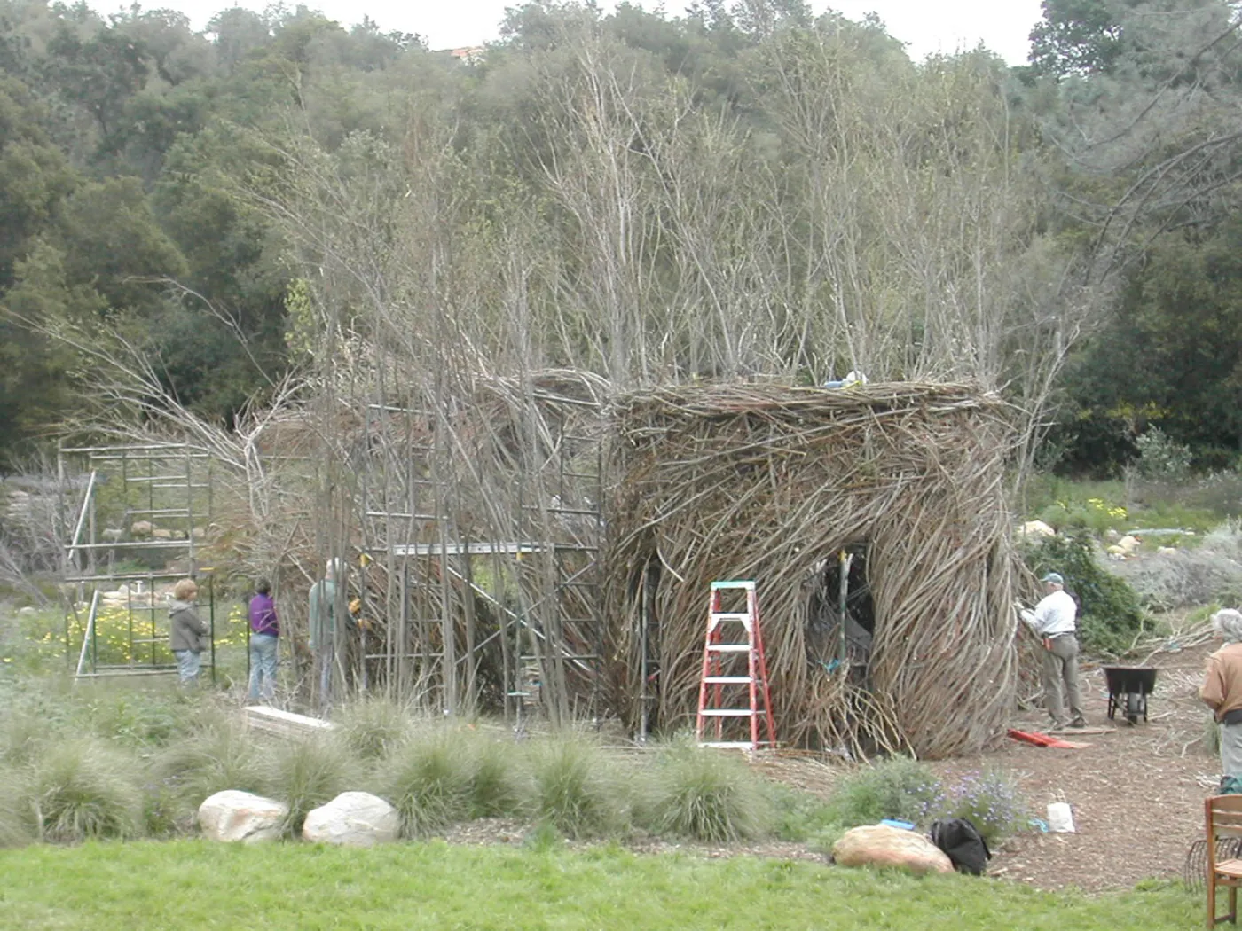 Construction of Toad Hall by Patrick Dougherty