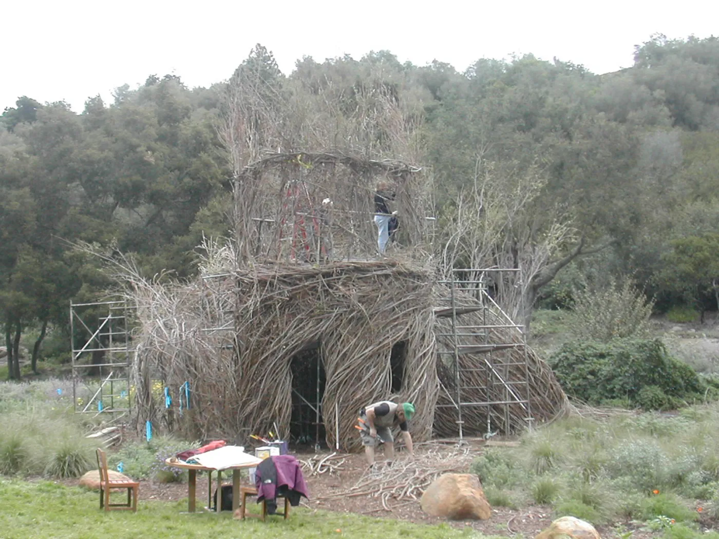 Construction of Toad Hall by Patrick Dougherty
