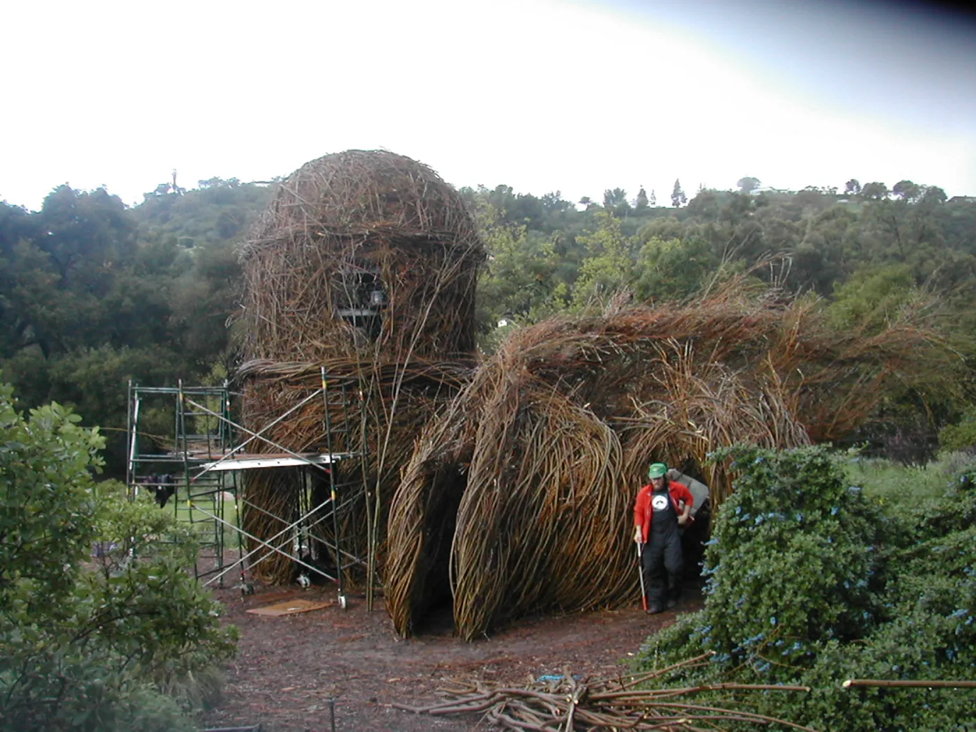 Construction of Toad Hall by Patrick Dougherty