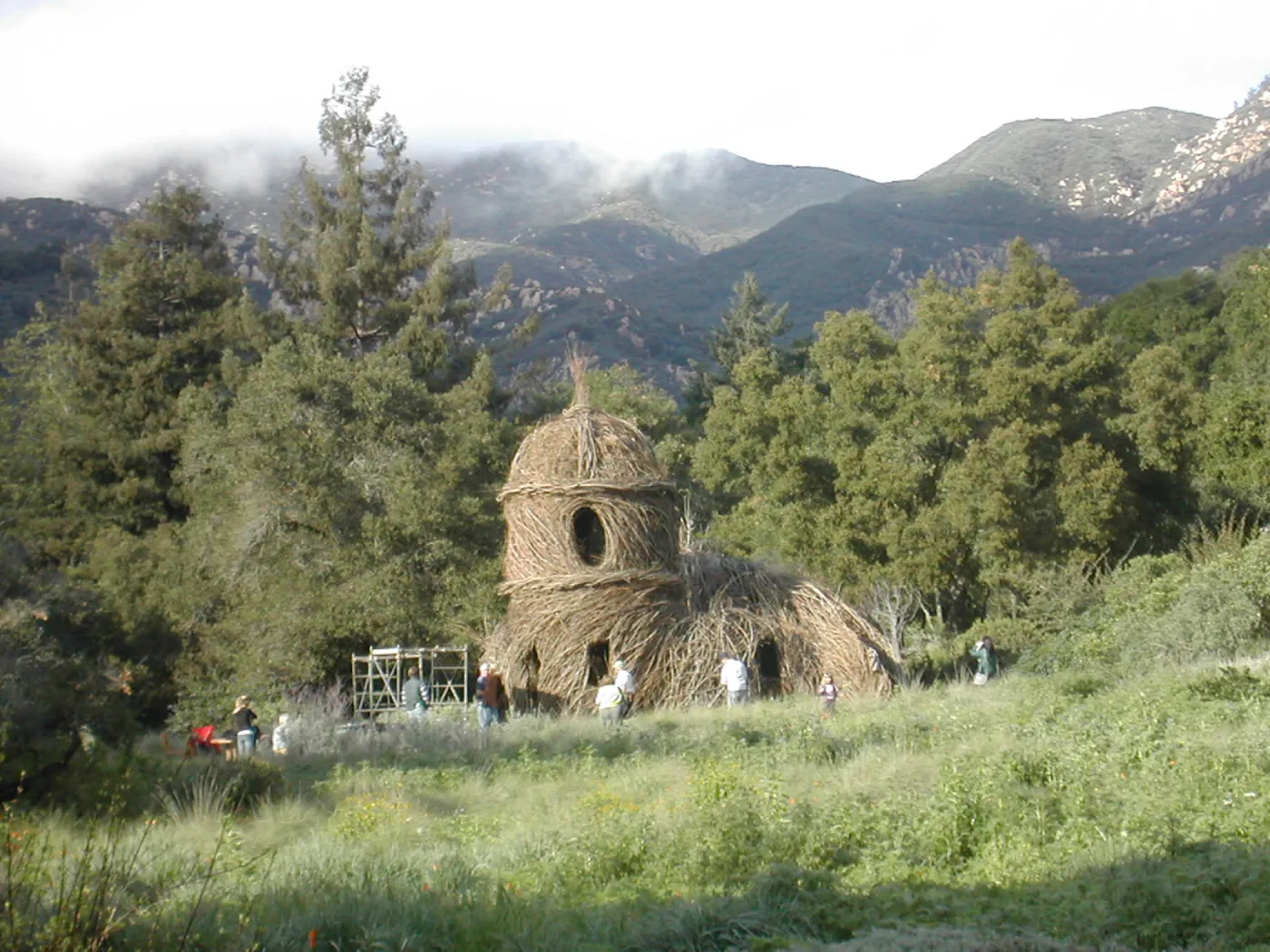 Construction of Toad Hall by Patrick Dougherty