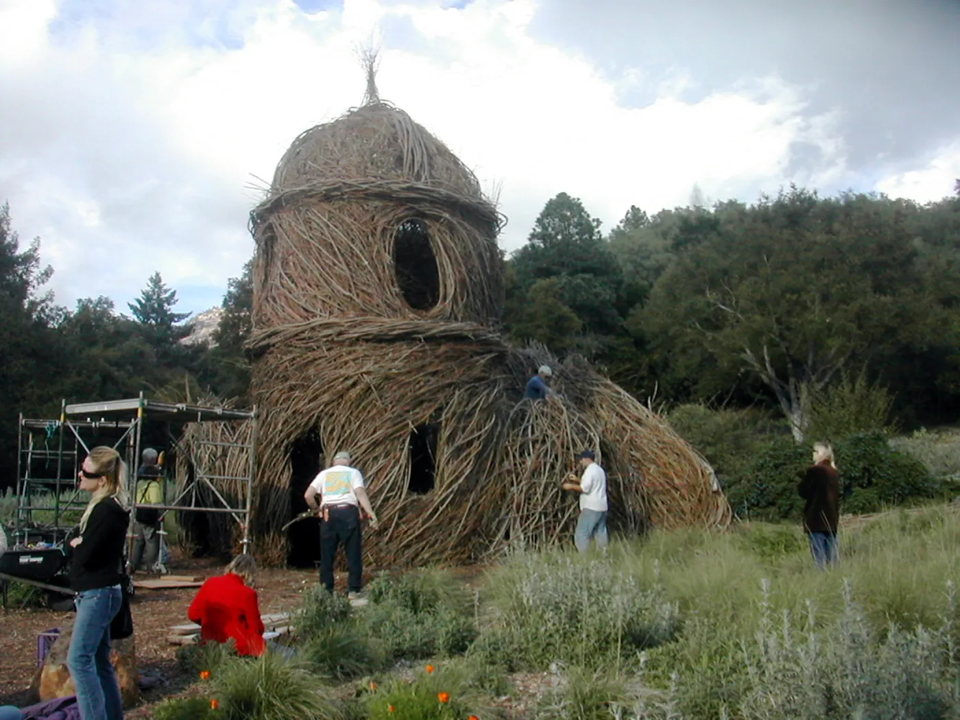 Construction of Toad Hall by Patrick Dougherty