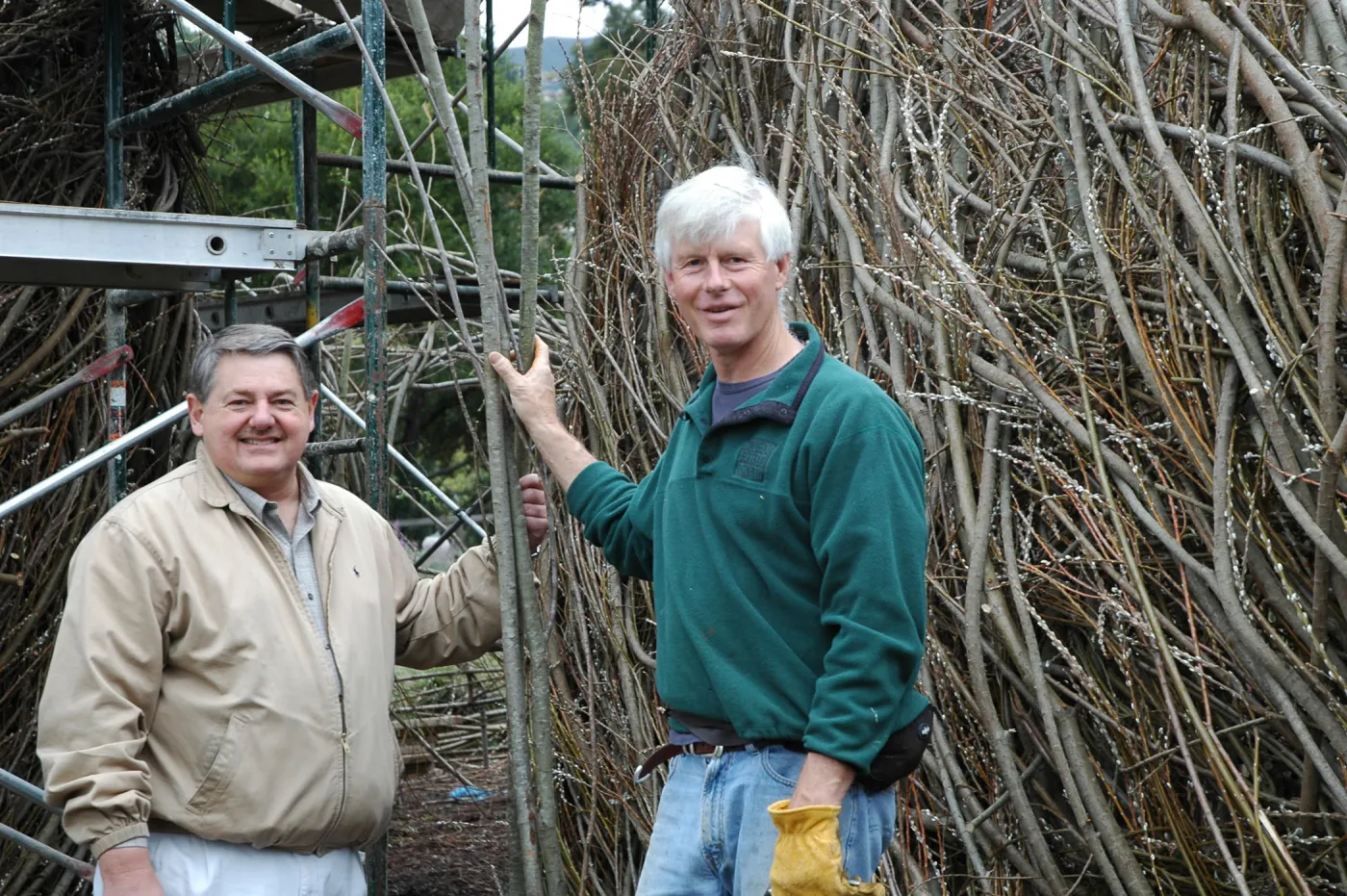 Construction of Toad Hall by Patrick Dougherty