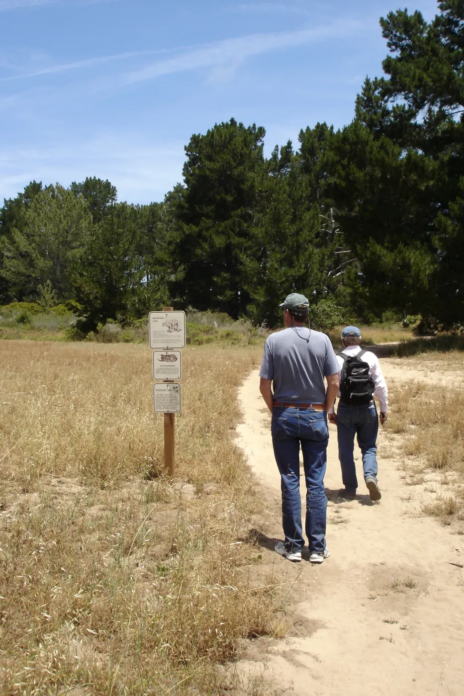 hiking trail at La Purisima, SBBG Research 2006, Bob Muller and Dieter Wilken