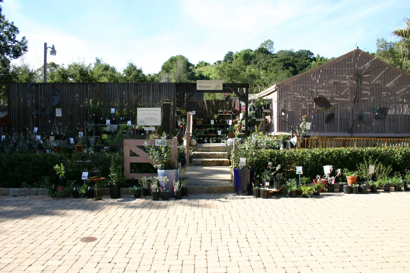 Garden Growers Nursery, paver stones in the Courtyard