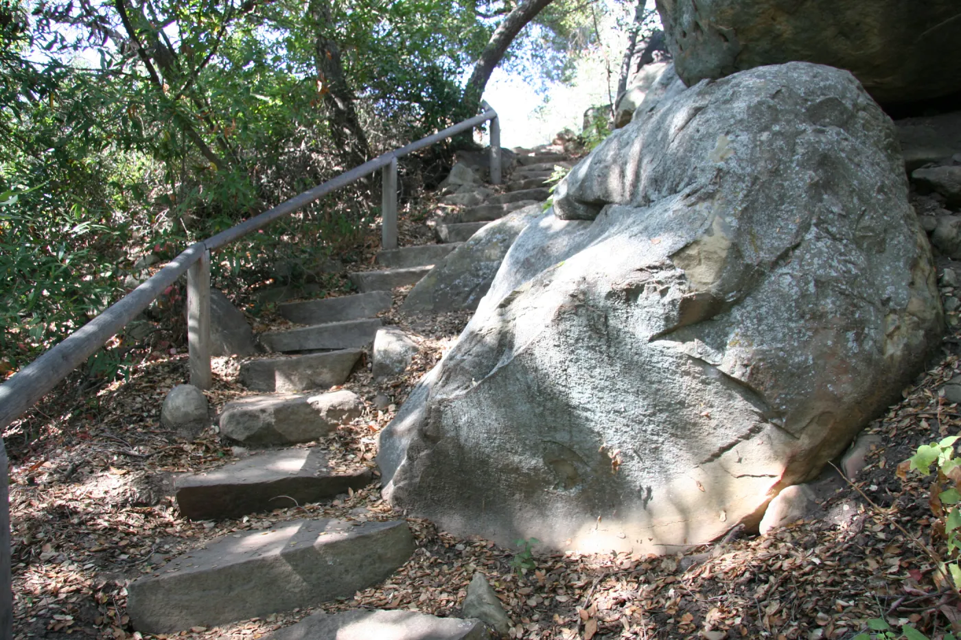 staircase to the Manzanita Section from Mission Creek