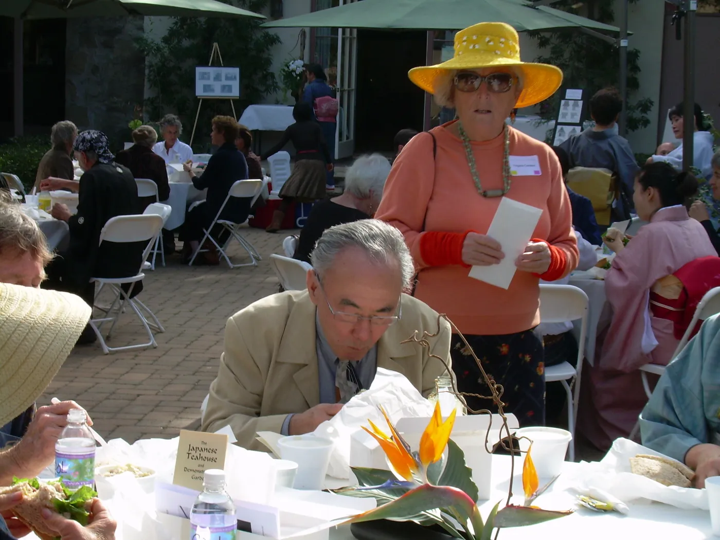 Virginia Gardner, Tea Ceremony event in the Courtyard, 2006