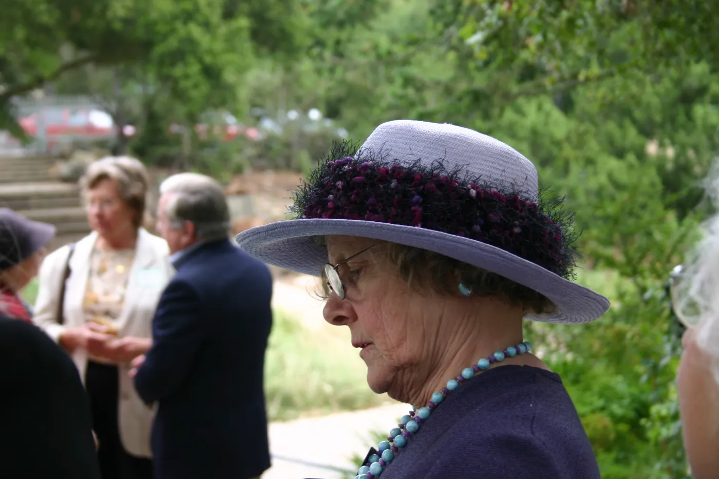 Bliss Luncheon, on the Blaksley Boulder patio. Bettine Wallin