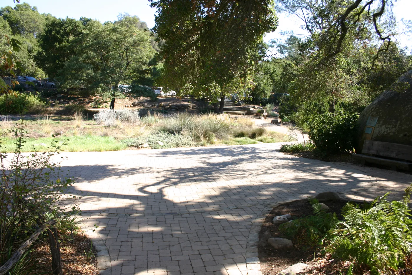Blaksley Boulder pavered patio, SBBG event location