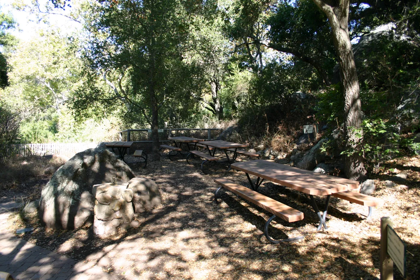 Picnic Area along the Campbell Trail, SBBG event location