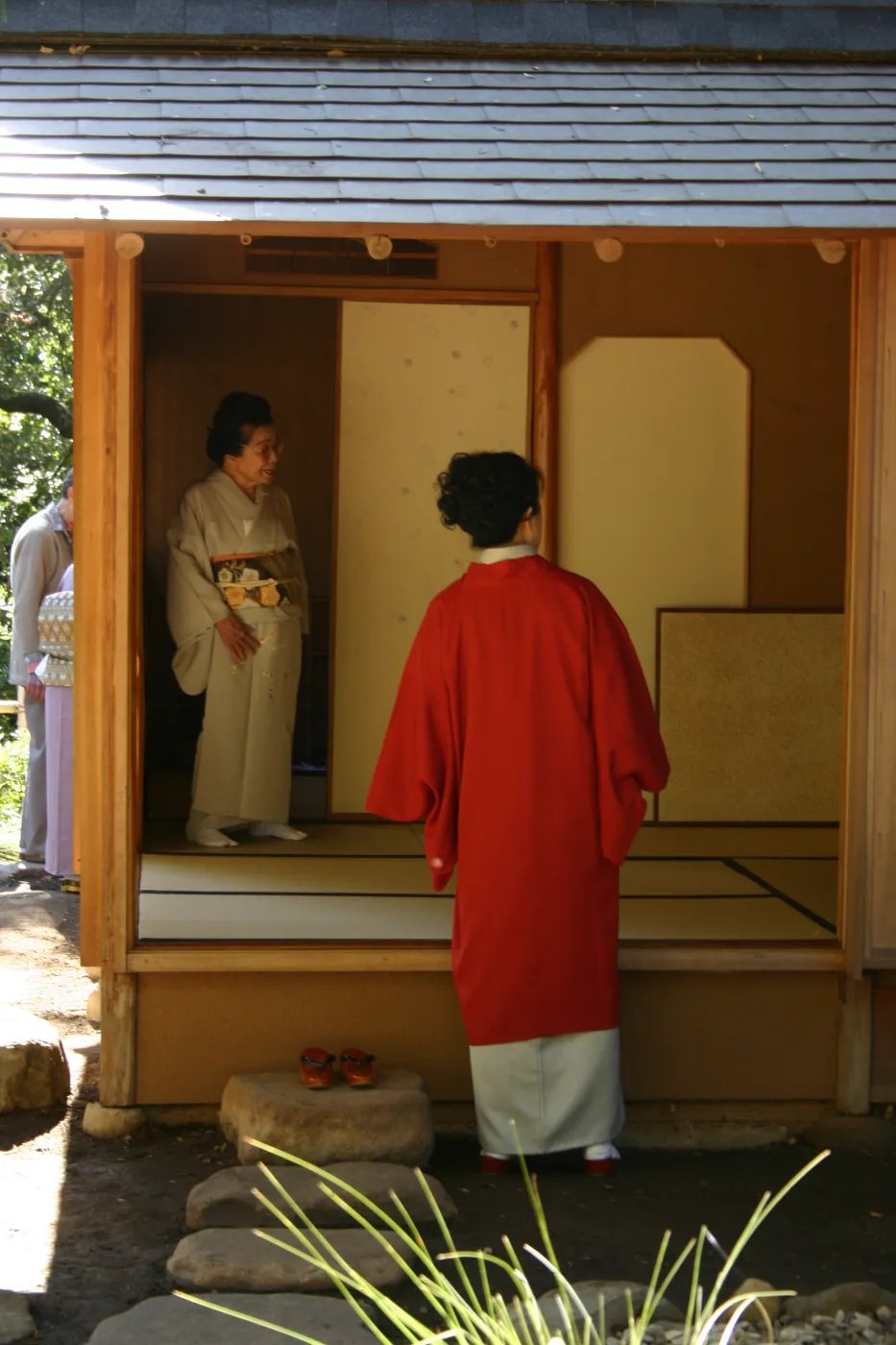 Tea Ceremony, SBBG Tea House, interior