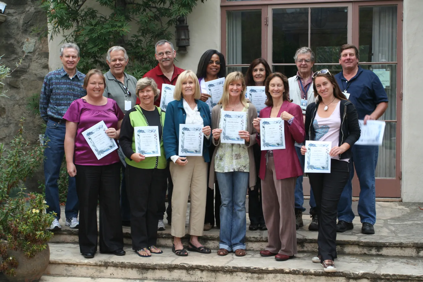 Docent Graduation and Fire Walk after the Jesusita Fire