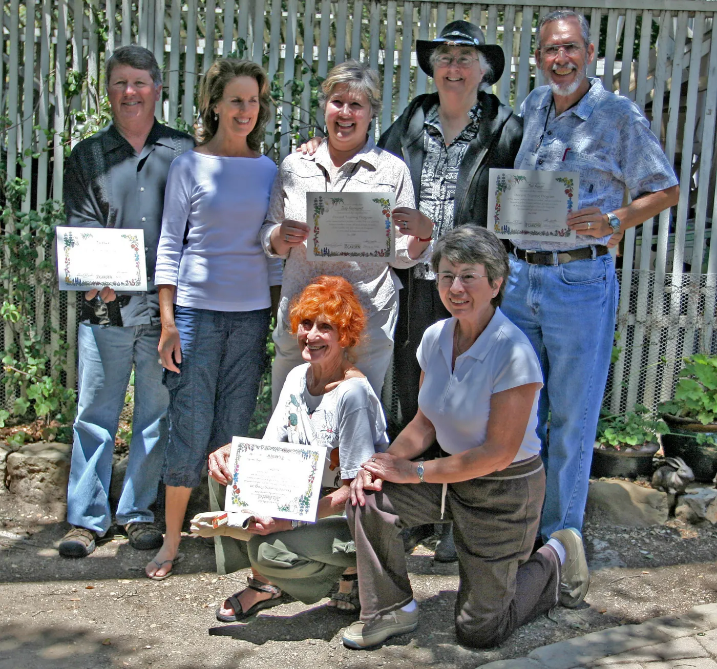 group photo, SBBG Docent Graduation, 2008