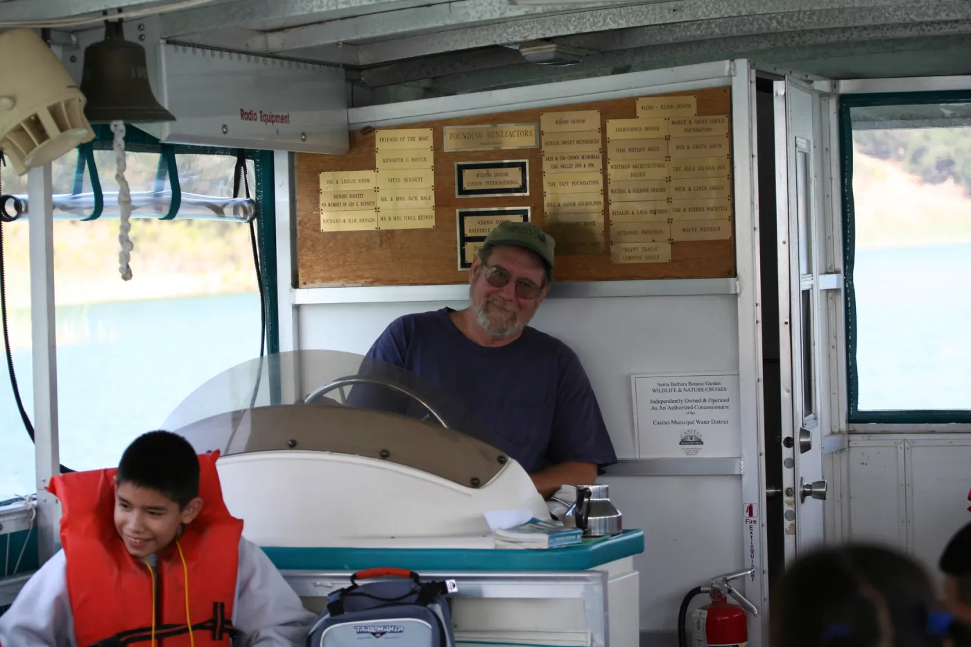 Captain Mike, Lake Casitas, SBBG education tours, 2005-2006