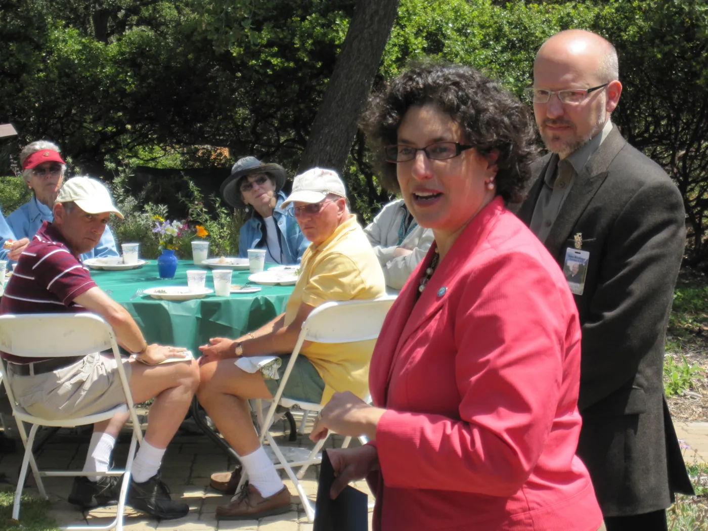Santa Barbara Mayor Helene Schneider, Steve Windhager, SBBG Volunteer Luncheon, 2011