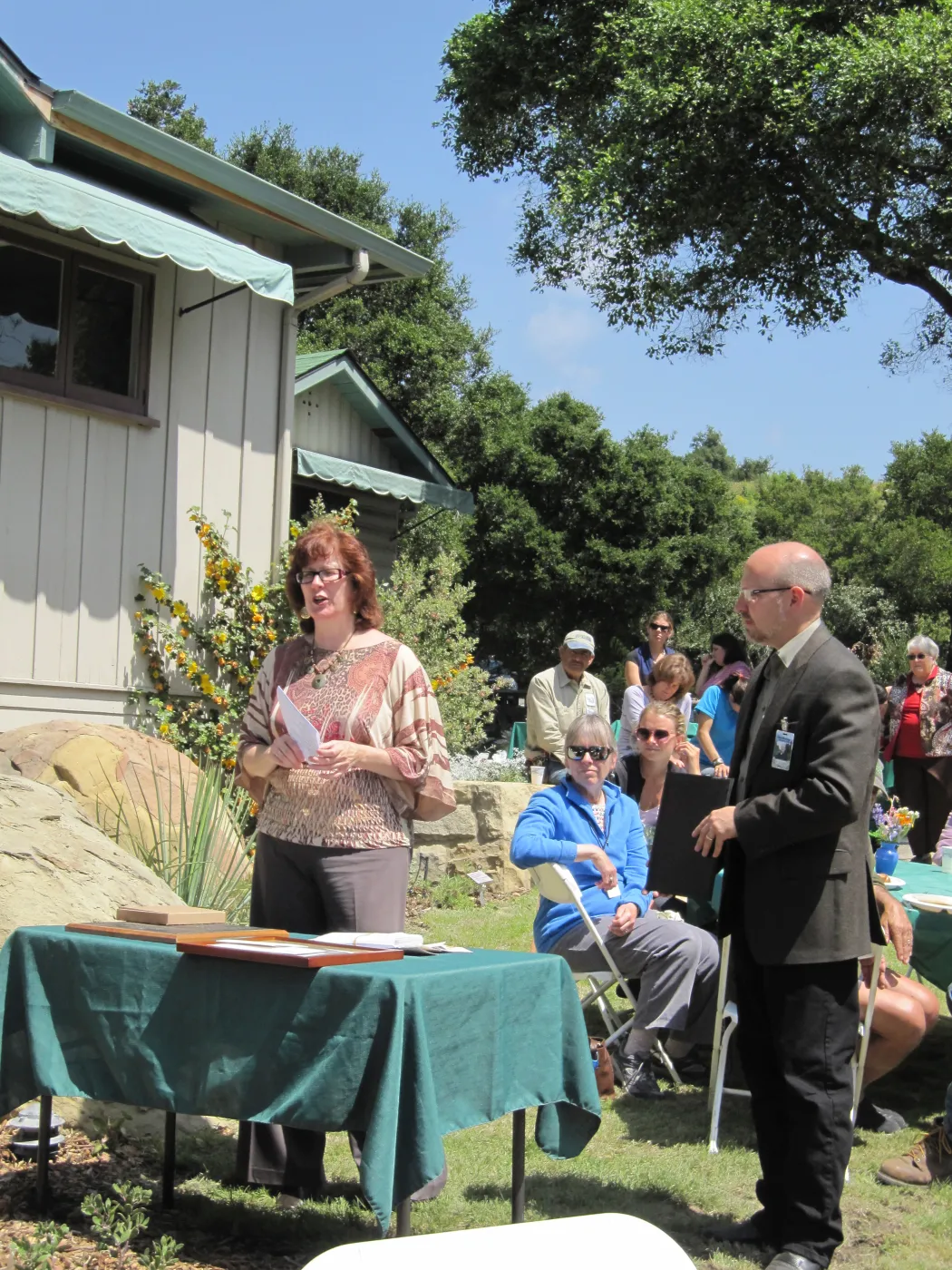 Cherie Welsh, Steve Windhager, SBBG Volunteer Luncheon, 2011