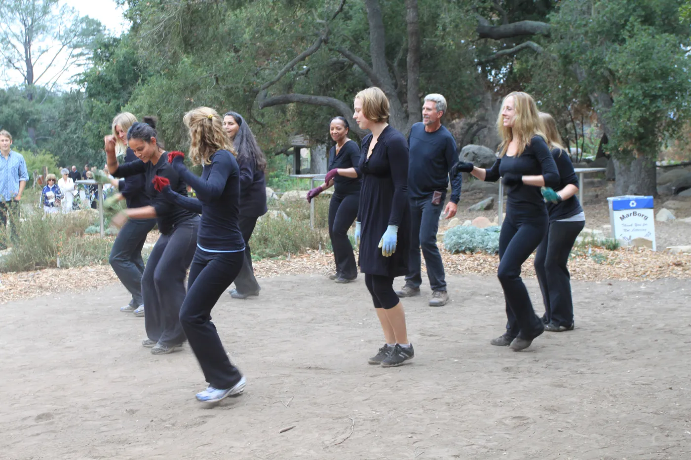 interpretive dance group, Art from the Ashes event, SBBG