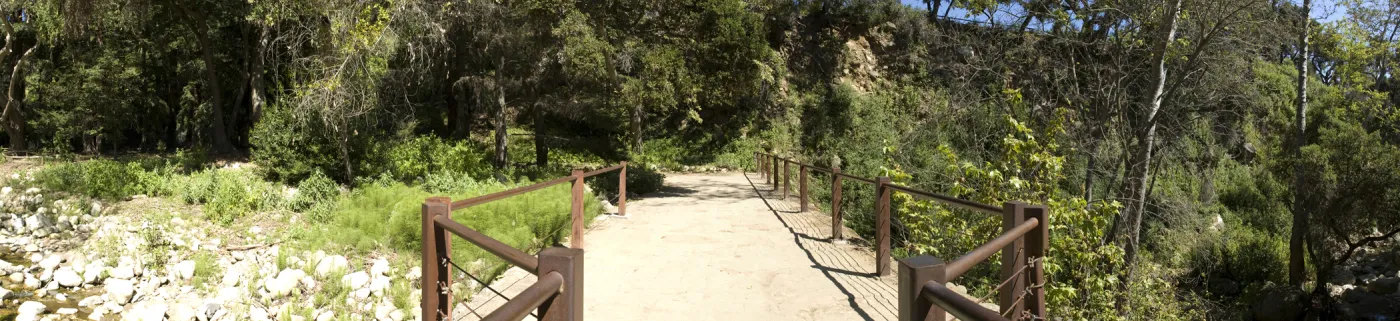 top of Mission Dam, SBBG, 2 years after the Jesusita Fire
