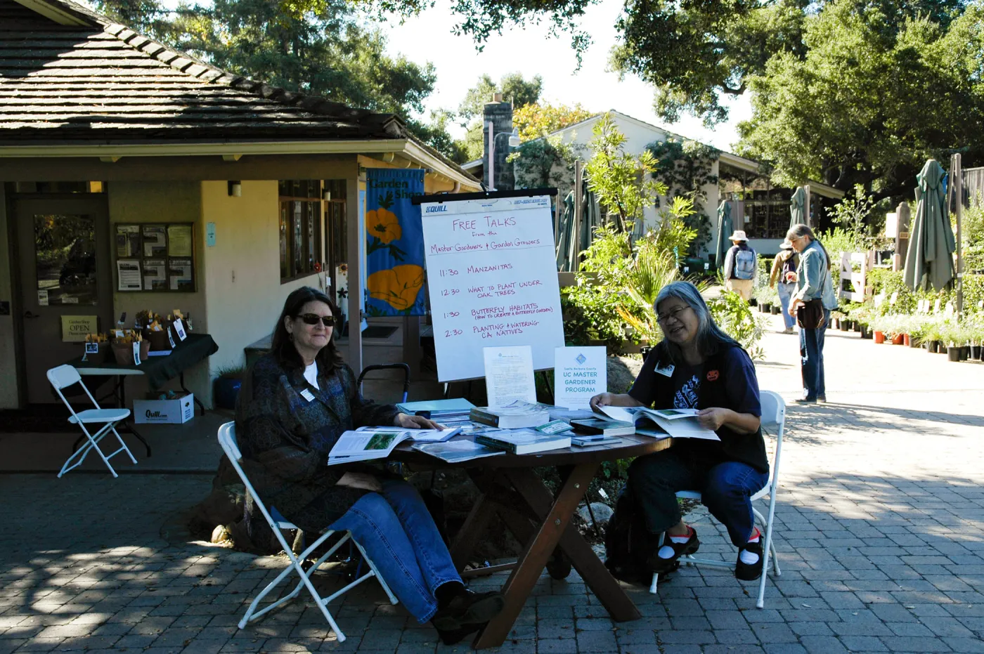 Master Gardener information table, SBBG Community Free Day, October 16 2011
