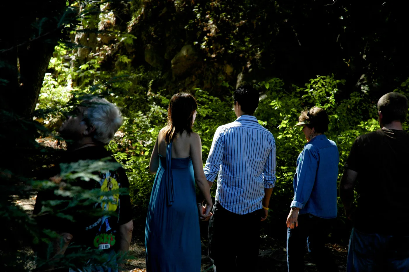 Docent tour in the Redwood Section, Community Free Day, October 2011
