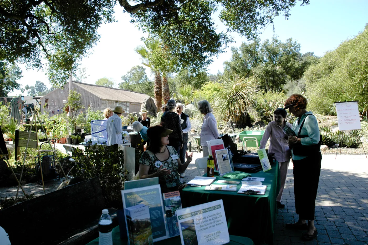 Cherie Welsh, SBBG Reception table, Master Gardener table, Community Free Day, October 2011