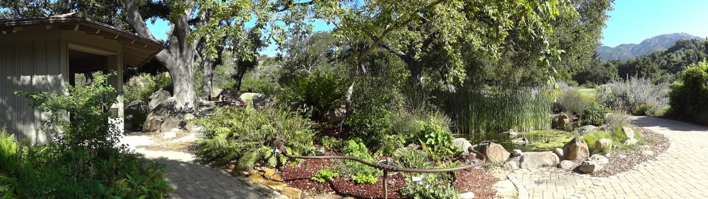 Information Kiosk, Meadow Pond, panorama