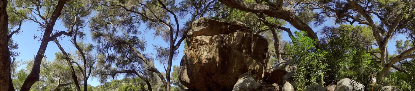 Canyon Trail, panorama, boulders