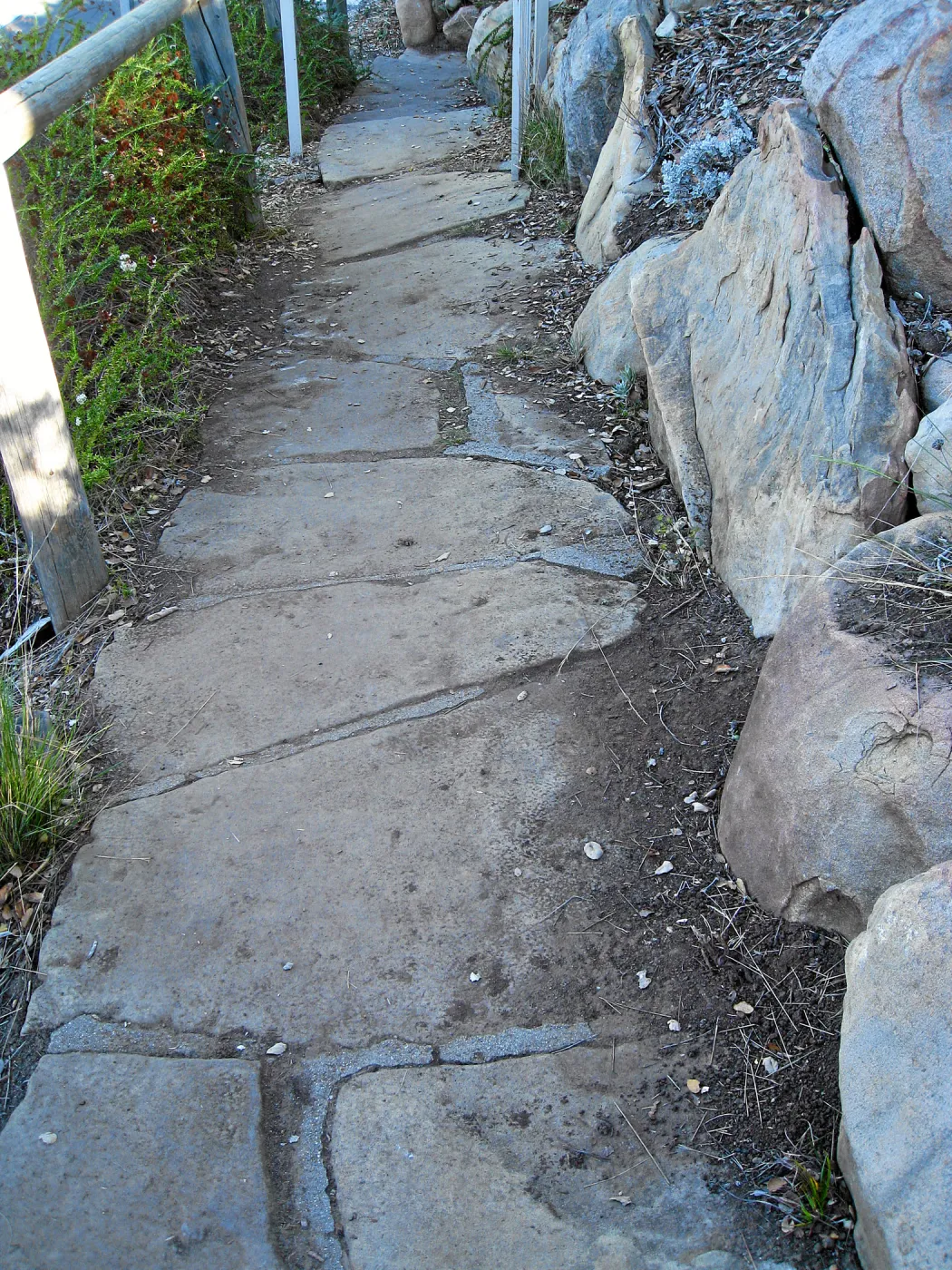 Stone steps lower Porter Trail