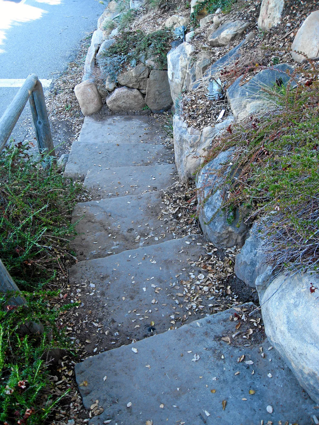 Stone steps lower Porter Trail