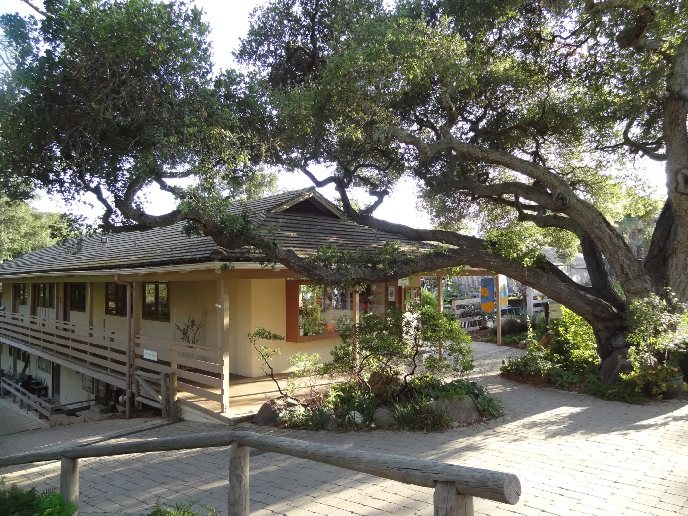 North wing, Garden Shop and Garden Entrance oak