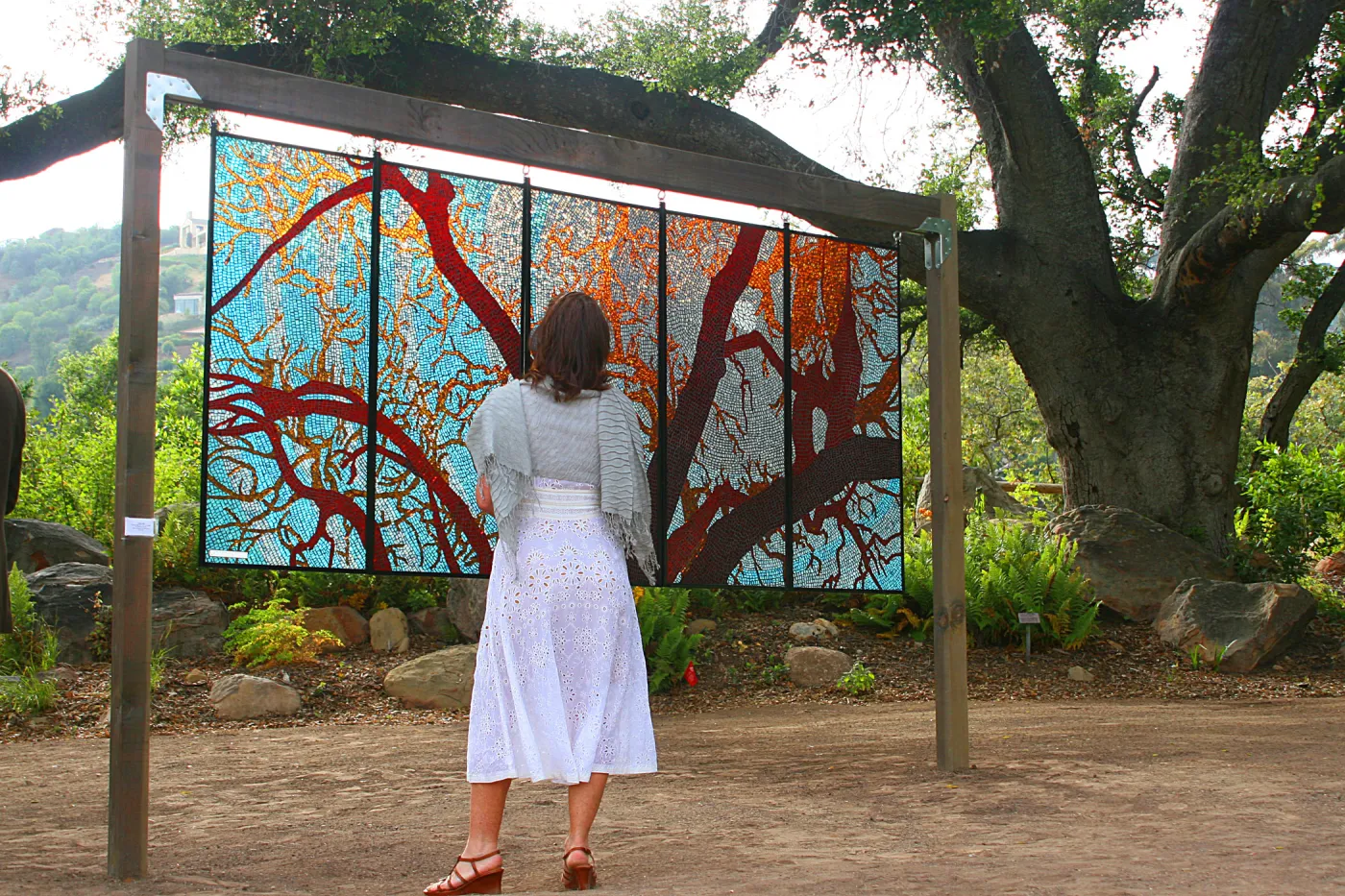 stained glass art exhibit, Rose and Nightingale concert in the Garden event