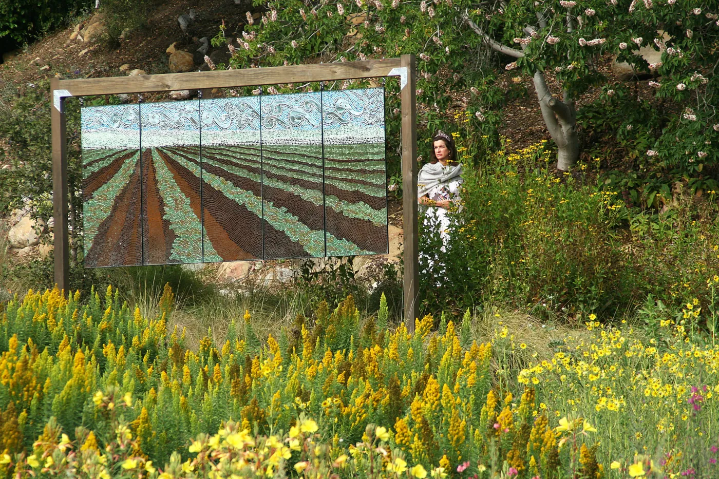 stained glass art exhibit, Rose and Nightingale concert in the Garden event