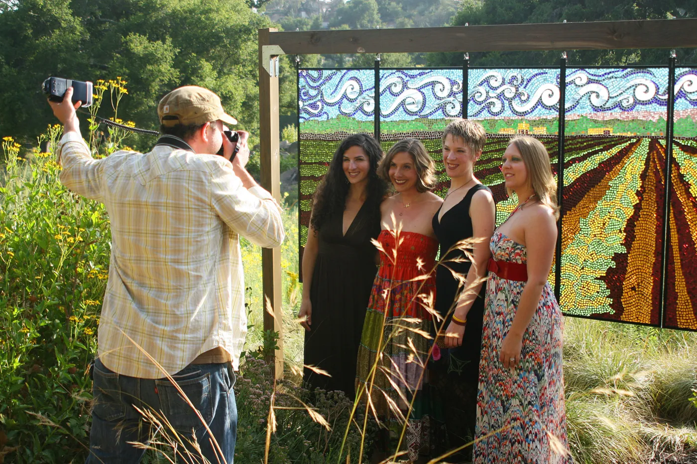 stained glass art exhibit, Rose and Nightingale concert in the Garden event
