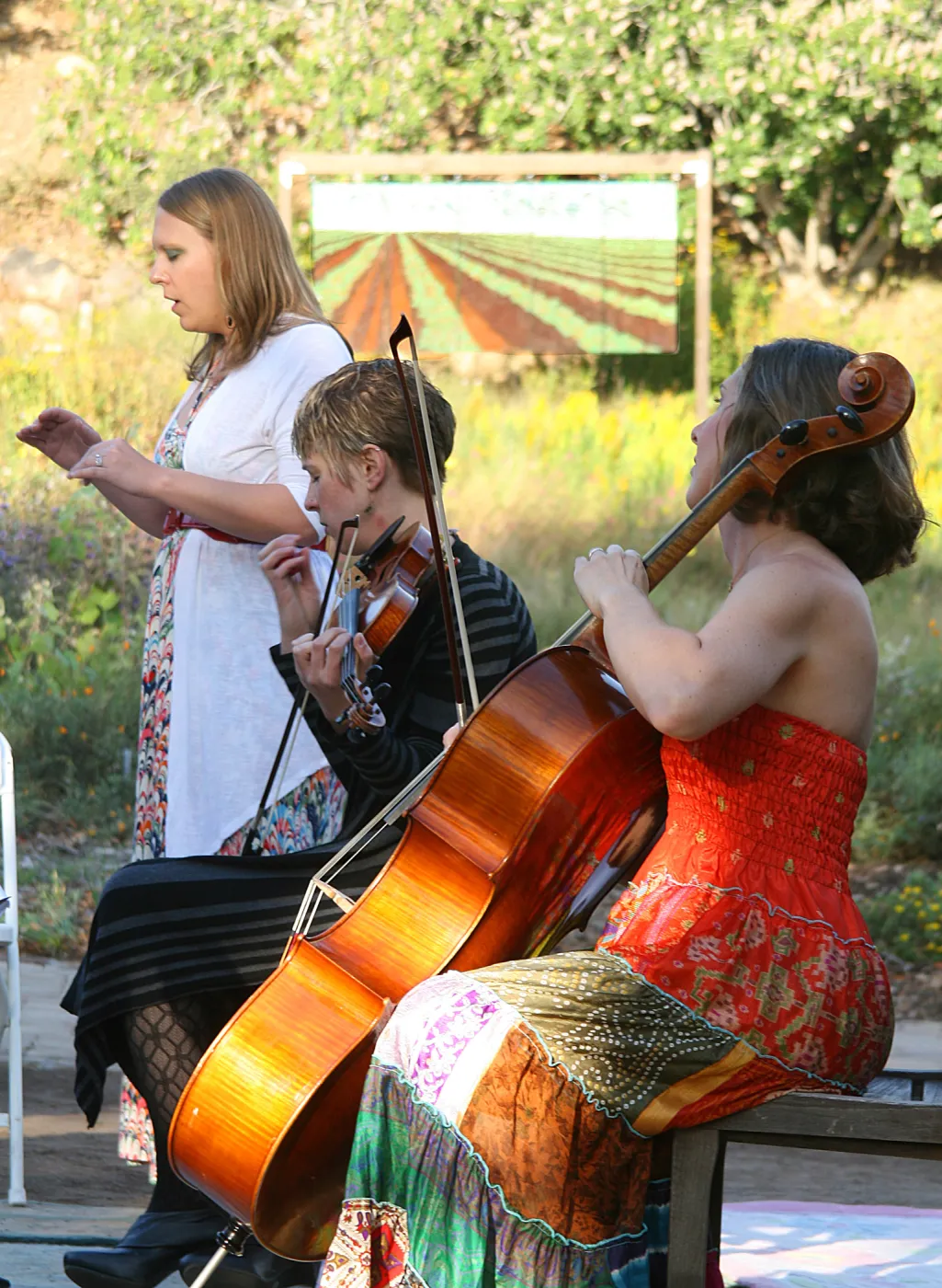 musicians, Rose and Nightingale concert in the Garden event