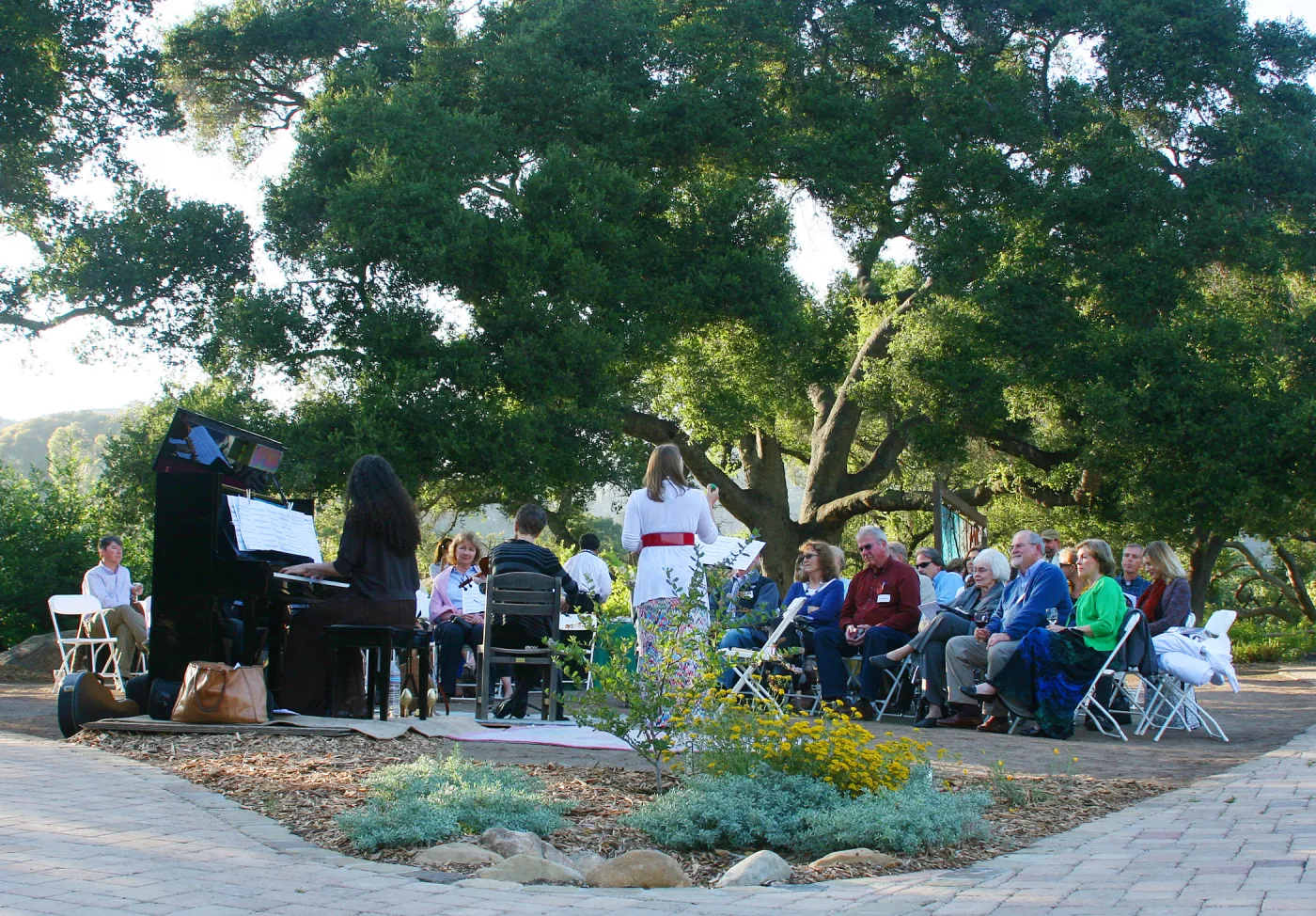 under the Meadow Oaks, Rose and Nightingale concert in the Garden event