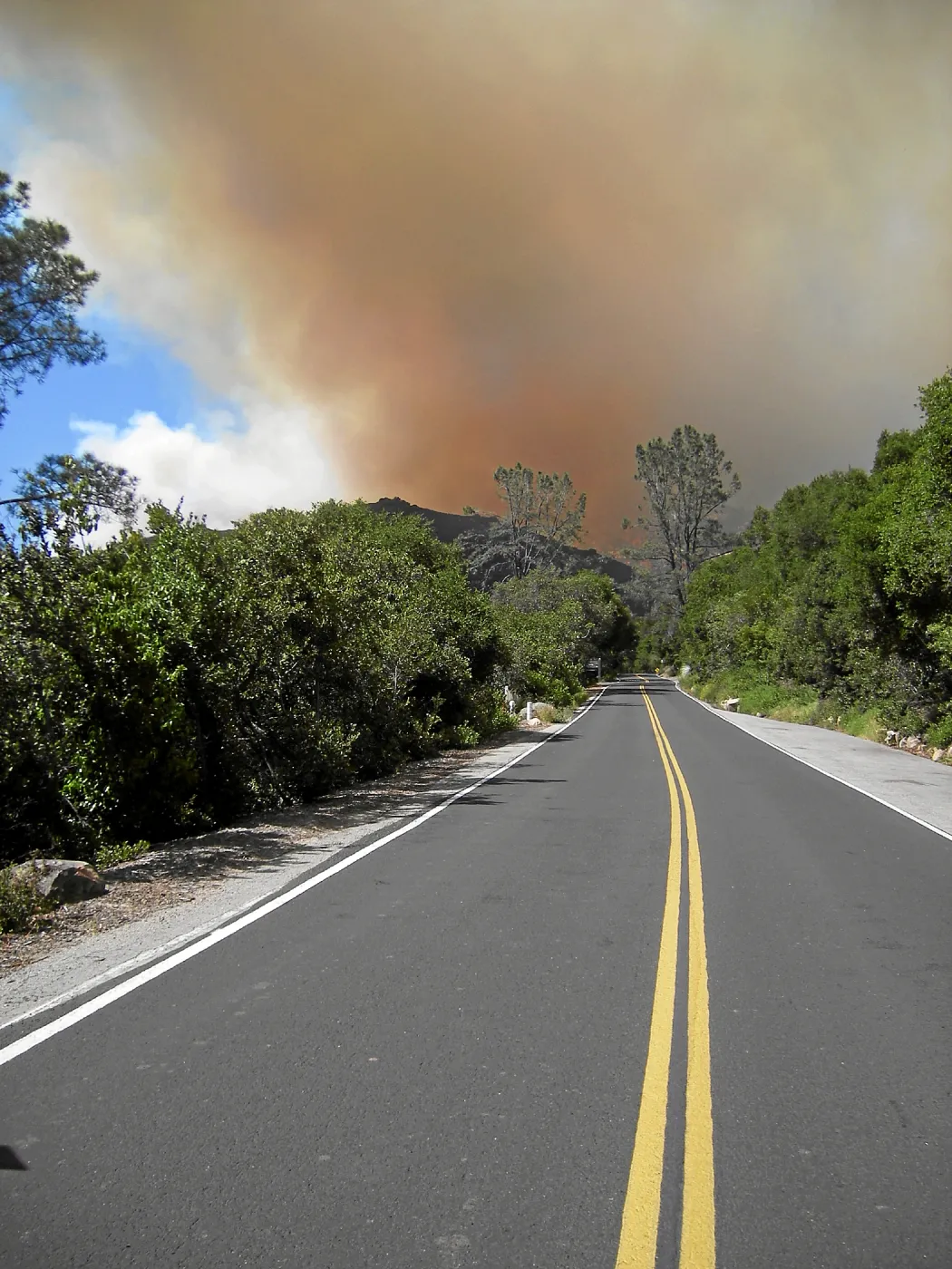 Jesusita Fire, shortly after ignition