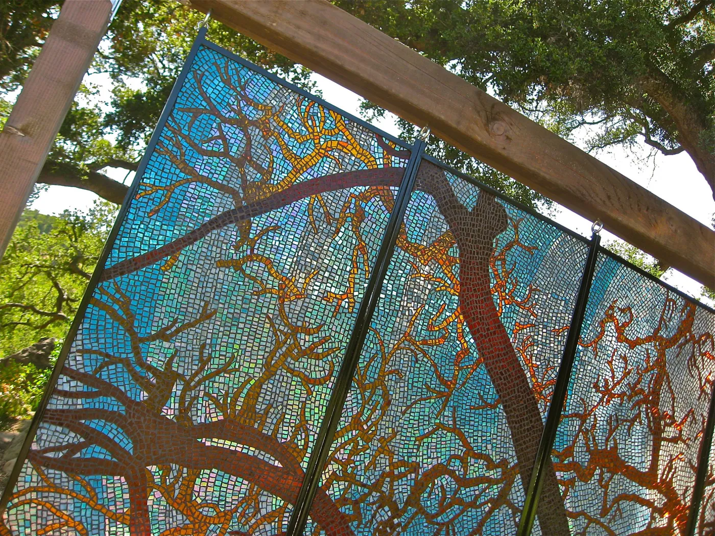 stained glass art exhibit, Meadow Oaks