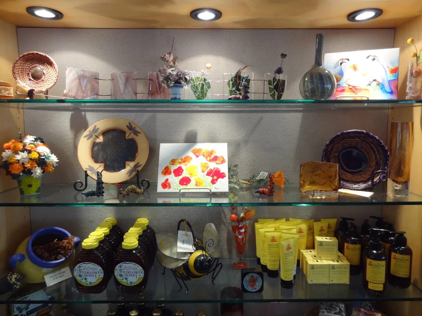 SBBG Gift Shop interior, products