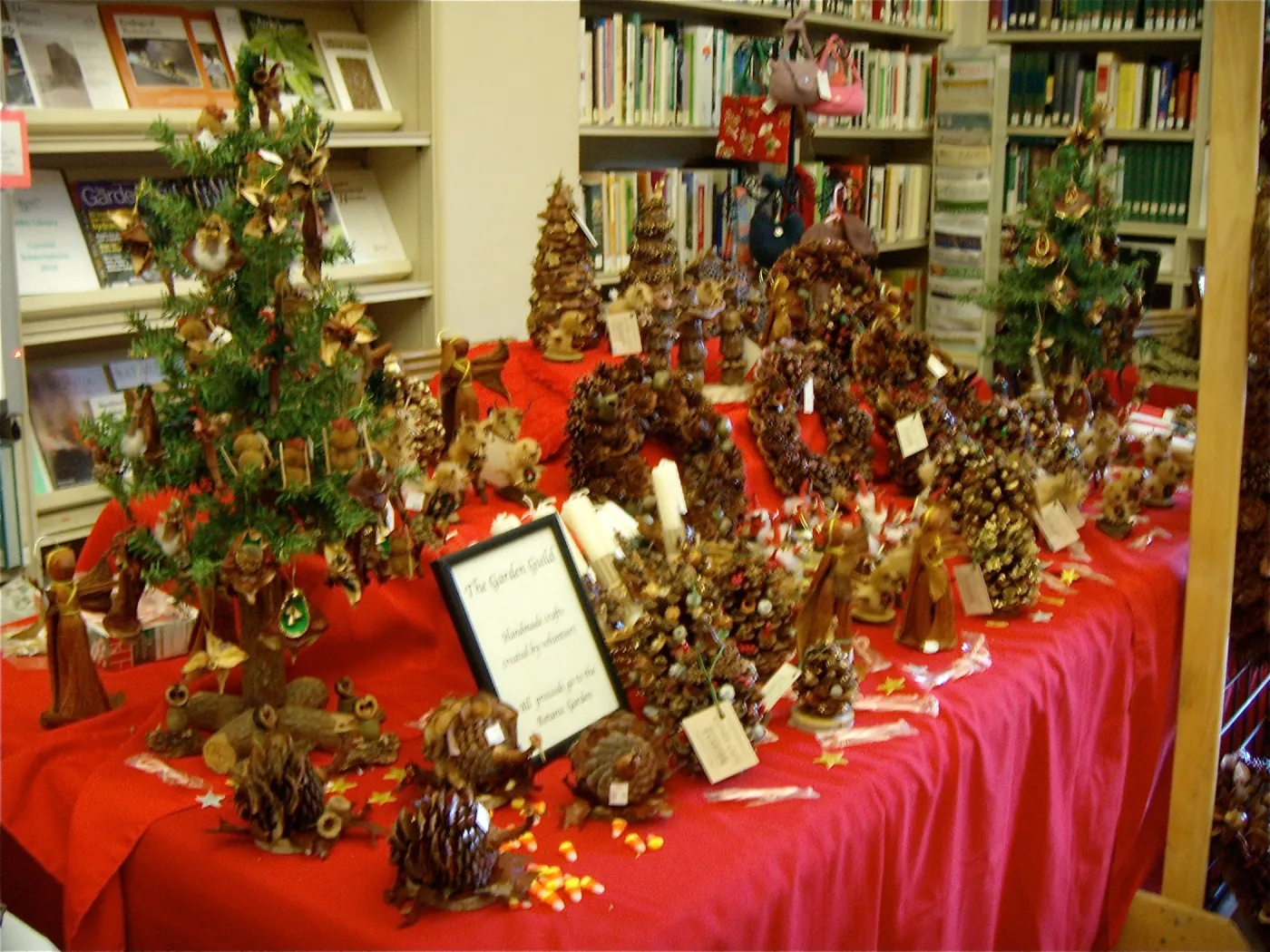 Garden Guild display table, SBBG Holiday Marketplace, 2011
