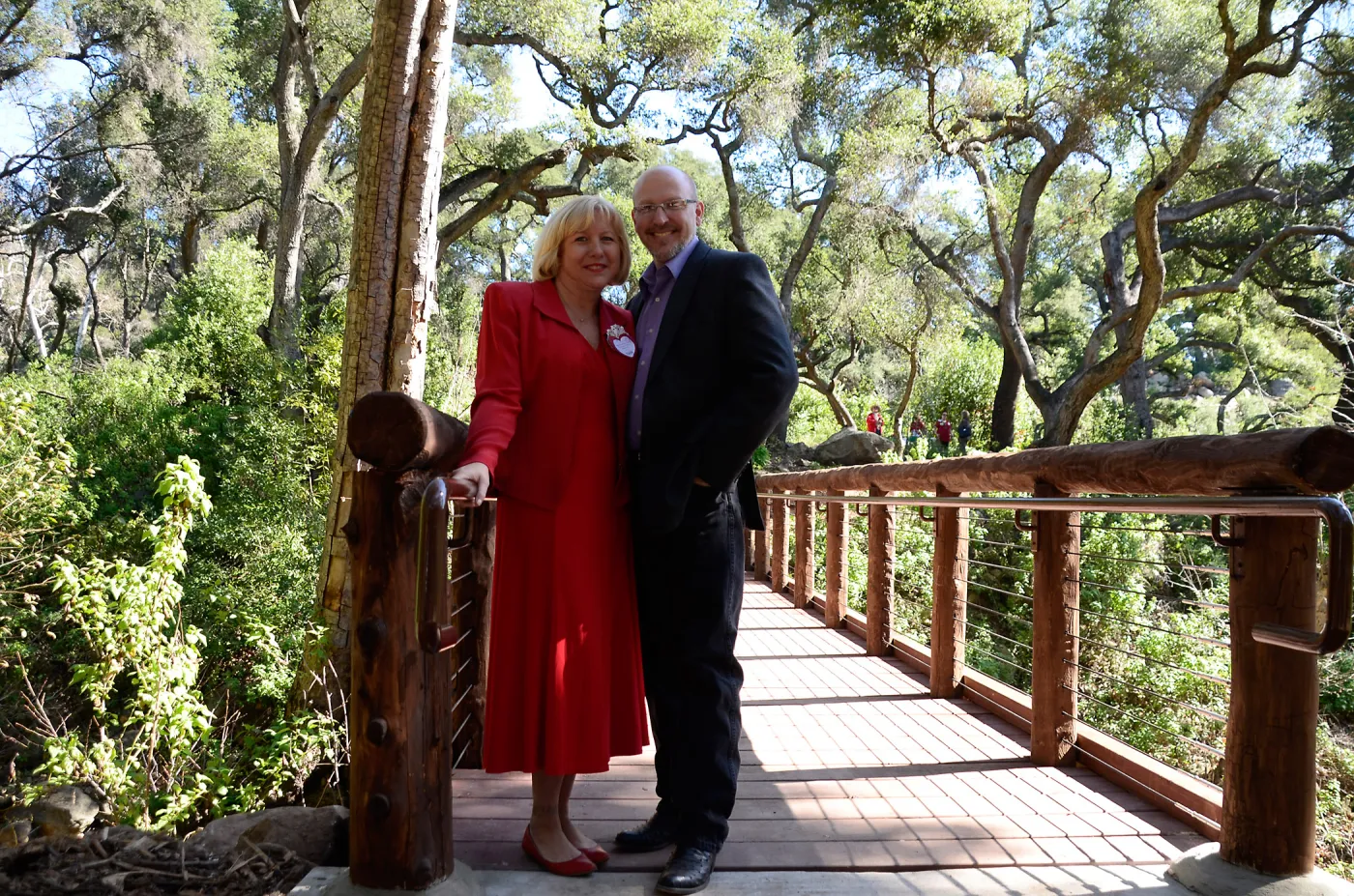 Campbell Bridge opening event, February 14, 2013, Steve and Pamme Windhager