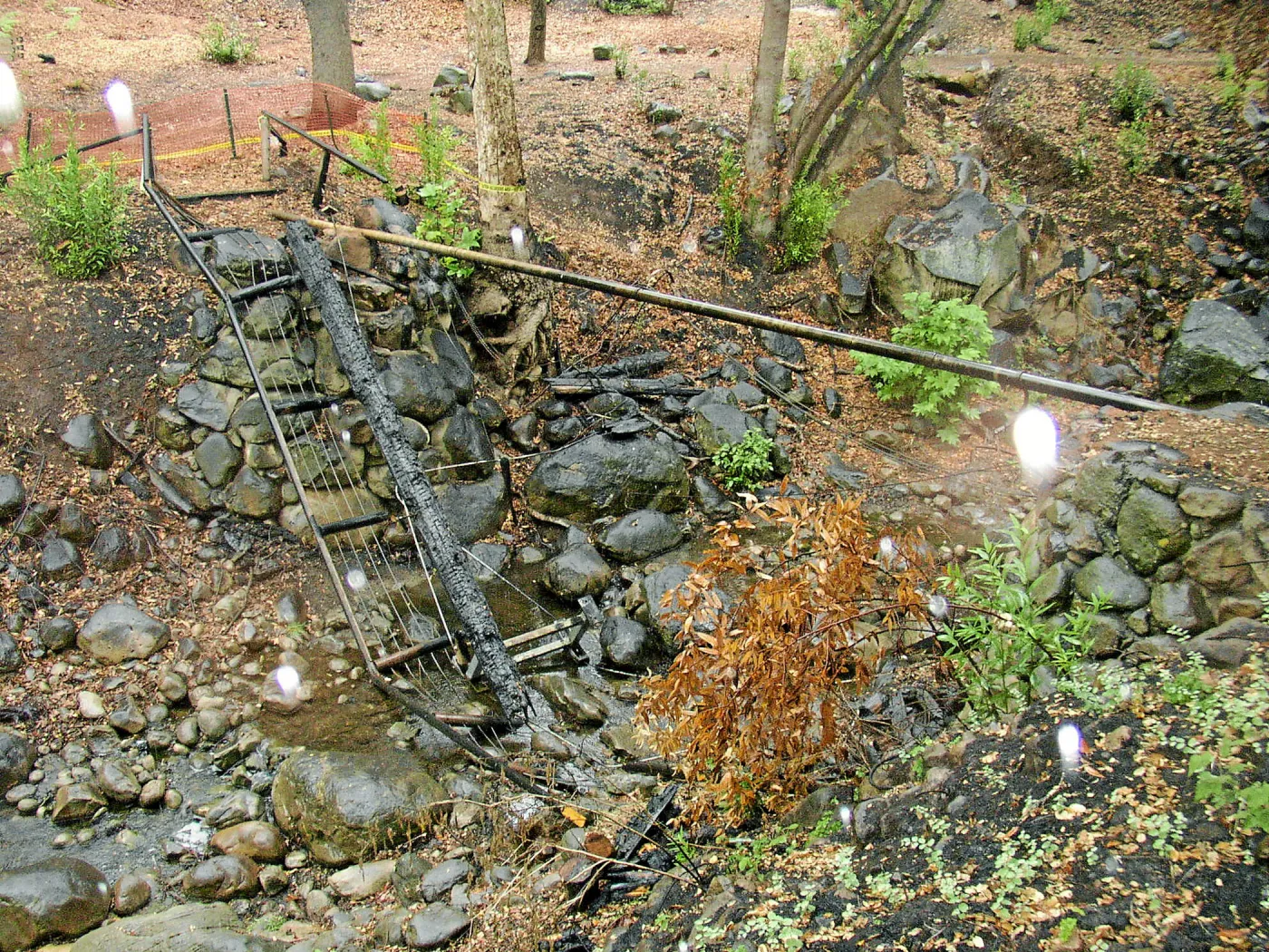 Campbell Bridge after the Jesusita Fire