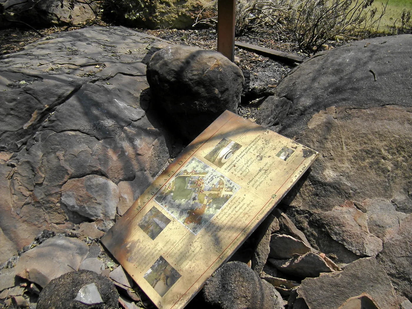 Jesusita Fire, damage to Home Demonstration Garden